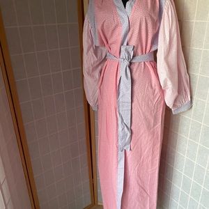 Vintage Neiman Marcus Periphery Loungewear Robe Lounging Pastel Size L  Rare!